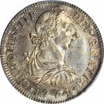 MEXICO. 2 Reales, 1774-Mo FM. Mexico City Mint. Charles III (1759-88). PCGS MS-64 Gold Shield.