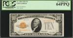 Fr. 2400. 1928 $10 Gold Certificate. PCGS Currency Very Choice New 64 PPQ.