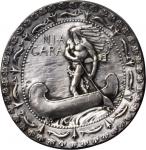 Undated (1894-1901) Niagara Medal Obverse Shell. Silvered Bronze. 61 mm to 62 mm, irregular round. B