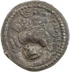 Ancients. HEPHTHALITE: Shahi Tegin, 8th century, BI drachm (2.85g), G-206, bust right with crown #44