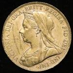 GREAT BRITAIN Victoria ヴィクトリア(1837~1901) Sovereign 1900 返品不可 要下見 Sold as is No returns   -EF