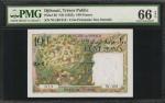 DJIBOUTI. Tresor Public. 100 Francs, ND (1952). P-26. PMG Gem Uncirculated 66 EPQ.