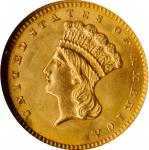1862 Gold Dollar. MS-66 (NGC). CAC.