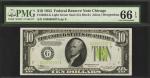 Fr. 2004-G. 1934 $10  Federal Reserve Note. Chicago. PMG Gem Uncirculated 66 EPQ.