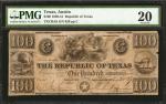 Austin, Texas. Republic of Texas. Aug. 20, 1839. $100. PMG Very Fine 20.