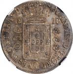 BRAZIL. 960 Reis, 1818-R. Rio de Janeiro Mint. Joao as Prince Regent. NGC MS-61.