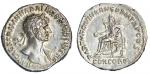 Roman Imperial. Hadrian (117-138). AR Denarius, 117. Rome. 3.25 gms. Laureate, heroic bust right, dr