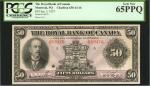 CANADA. Royal Bank of Canada. 50 Dollars, 1927. CH #630-14-16. PCGS Currency Gem New 65 PPQ.