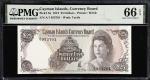 CAYMAN ISLANDS. Cayman Islands Currency Board. 25 Dollars, 1974. P-8a. PMG Gem Uncirculated 66 EPQ.