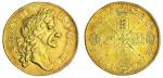 Charles II (1660-1685), Two-Guineas, 1682, large 2, second laureate head right, rounded truncation, 