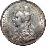 1899年英国克朗银币，NGC AU 58，#6450132-012