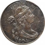 1804 Draped Bust Cent. S-266, the only known dies. Rarity-2. EF-45 (PCGS).