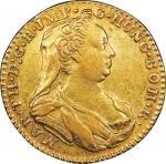 Austria. 1778. Gold. PCGS AU50. EF. 2Sovereign Dior. Austrian Netherlands Maria Theresa Gold 1 S.DOr