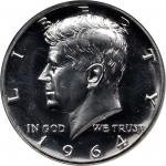 1964 Kennedy Half Dollar. FS-401. Accented Hair. Proof-69 (NGC).