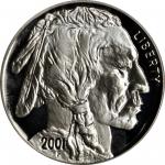 2001-P American Buffalo Silver Dollar. Proof-67 Deep Cameo (PCGS).