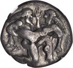 THRACE. Islands off Thrace. Thasos. AR Stater (8.51 gms), ca. 500-450 B.C. NGC EF, Strike: 5/5 Surfa