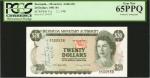BERMUDA. Bermuda Monetary Authority. 20 Dollars, 1981-84. P-31c. PCGS Gem New 65 PPQ.