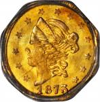 1873 Octagonal 50 Cents. BG-915. Rarity-4-. Liberty Head. MS-64 (PCGS).