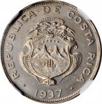 COSTA RICA. 25 Centimos, 1937-BNCR. London Mint. NGC PROOF-65.