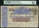 Royal Bank of Scotland, ｣20, manuscript date 1 June 1912, serial number C 516/3128, blue and pale ye