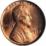 1918 Lincoln Cent. MS-66 RD (PCGS).