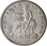 1874-S Trade Dollar. MS-63 (PCGS). CAC.