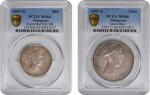 PHILIPPINES. Duo of Silver Denominations (2 Pieces), 1947-S. San Francisco Mint. Both PCGS Gold Shie