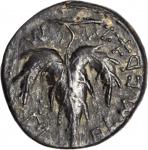JUDAEA. Bar Kochba Revolt, 132-135 C.E. AE 25mm, Jerusalem Mint, Year 2 (133/4 C.E.). NEARLY EXTREME