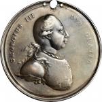 Undated (1777) George III, Lion and Wolf Medal. Struck Solid Silver. Adams 10.1 (Obverse 1, Reverse 