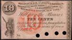 Denver, Colorado Territory. Woolworth & Moffat. ND. 10 Cents. Uncirculated. Remainder.