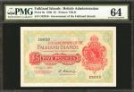 FALKLAND ISLANDS. Government of the Falkland Islands. 5 Pounds, 1960. P-9a. PMG Choice Uncirculated 