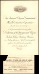 Invitation of the Imperial Ottoman Commission to the Dedication Ceremony for the Mosque and Bazar at