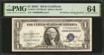 Fr. 1612. 1935C $1  Silver Certificate. PMG Choice Uncirculated 64. 50 Million Serial Number. Courte