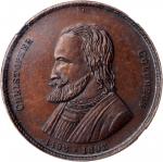 1892 400th Anniversary Medal. Eglit-239, var. Copper. MS-63 BN (NGC).