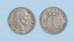 1855年荷兰国王像1G银币一枚