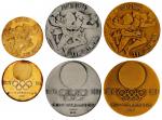 1964年日本发行第18届奥林匹克运动会纪念章三枚套装