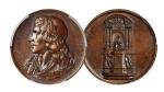 1844年法国喜剧大师莫里哀纪念铜章/PCGSSP63BN