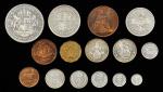 1937年英国样币一组。15枚。伦敦铸币厂。 GREAT BRITAIN. Specimen Set (15 Pieces), 1937. London Mint. Average Grade: CH