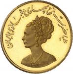 IRANMohammad Reza Pahlavi (1941-1979). Médaille d’Or, 40 ans de la reine Farah Diba Pahlavi, Flan br