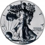 2021-S Silver Eagle. Type II, Eagle Landing. First Releases. Reverse Proof-70 (NGC).
