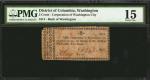 District of Colombia, Washington. Corporation of Washington City. 1814. 2 Cents. PMG Choice Fine 15.