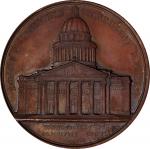 FRANCE. Paris. Church of St. Geneviève (Panthéon) Bronze Medal, 1858. Geerts (Ixelles) Mint. ALMOST 