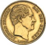 BELGIQUELéopold Ier (1831-1865). Essai de 20 francs Or, tranche inscrite en creux, par L. Wiener, Fr