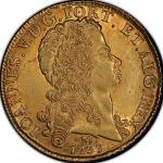 ブラジル (Brazil) ジョアン5世像 12800レイス金貨 1733年(M) KM139 ／ John V 12800 Reis Gold