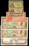 香港及澳门纸钞一组8枚，详见图示，100元评PMG 64EPQ，其馀AVF至UNC