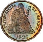 1886 Liberty Seated Dime. Proof-65+ (PCGS). CAC.