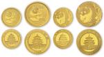 2000年熊猫纪念金币1/10盎司等40枚 完未流通