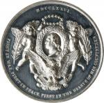 1876 U.S. Centennial Exposition Danish Medal. MDCCLXXVI Obverse. Musante GW-932, Baker-426B. White M