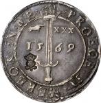 SCOTLAND. Ryal, 1569. James VI. NGC VF-35.