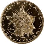 1979年法国10法郎加厚金样币。巴黎造币厂。FRANCE. Gold 10 Francs Piefort, 1979. PCGS SPECIMEN-69.